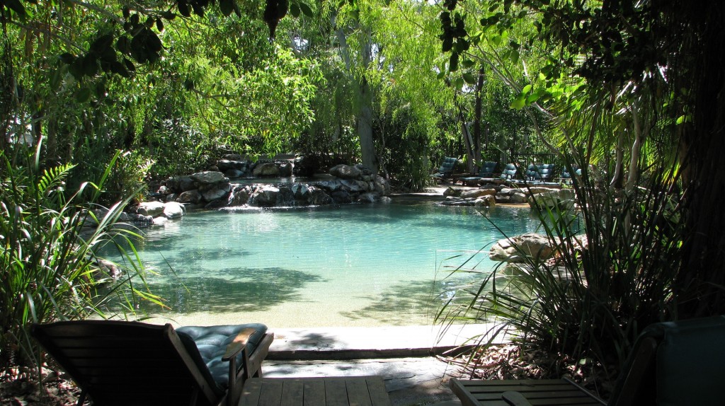 The beautiful pool at Thala Beach Resort.