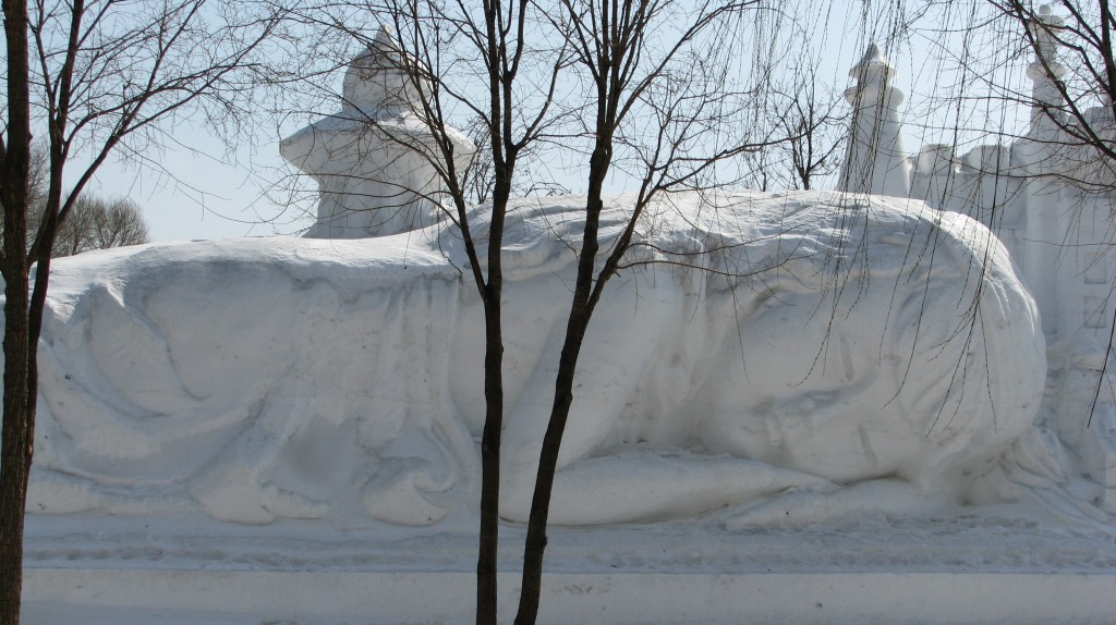 Sleeping beauty at Sun Island in Harbin