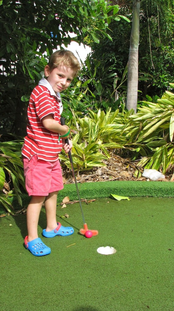 Mini golf at Paradise Palms Resort and Spa.