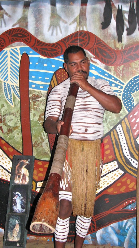 Our Pamigirri guide playing the didgeridoo.
