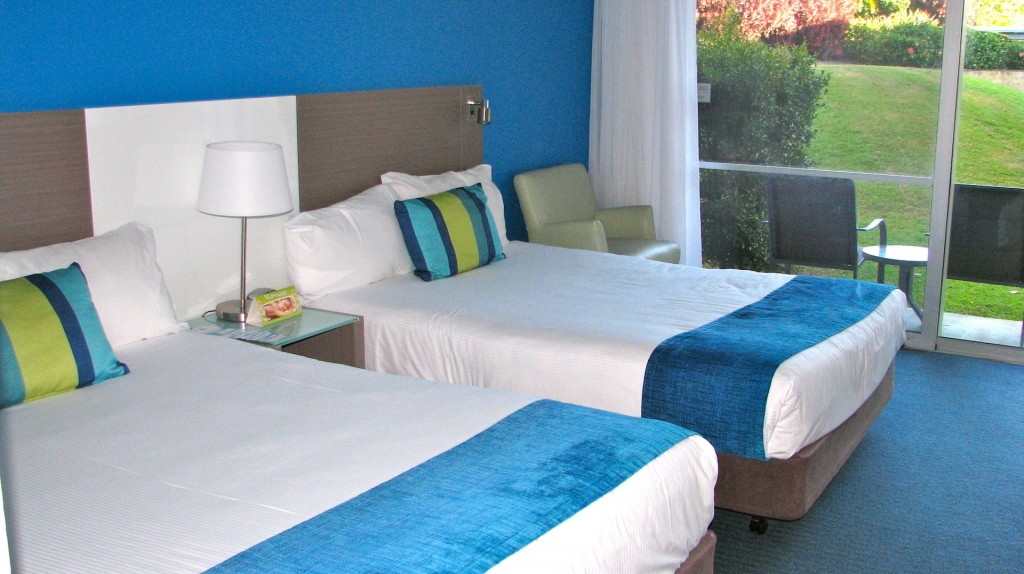 The bedroom in the Sea World Resort