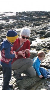 Exploring rock pools.  My favourite childhood travel memory that I try and recreate with my own kids.