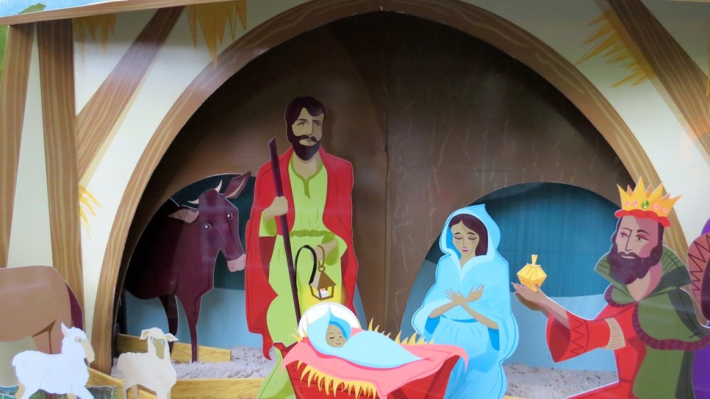 Nativity scene. Christmas Square Melbourne
