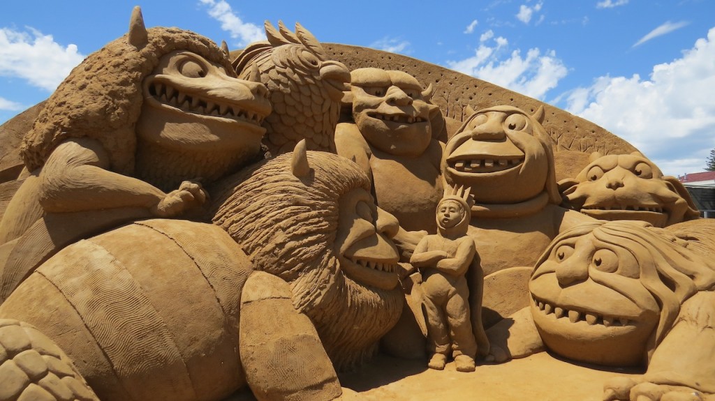 Where the Wild Things are at Storyland sand sculptures