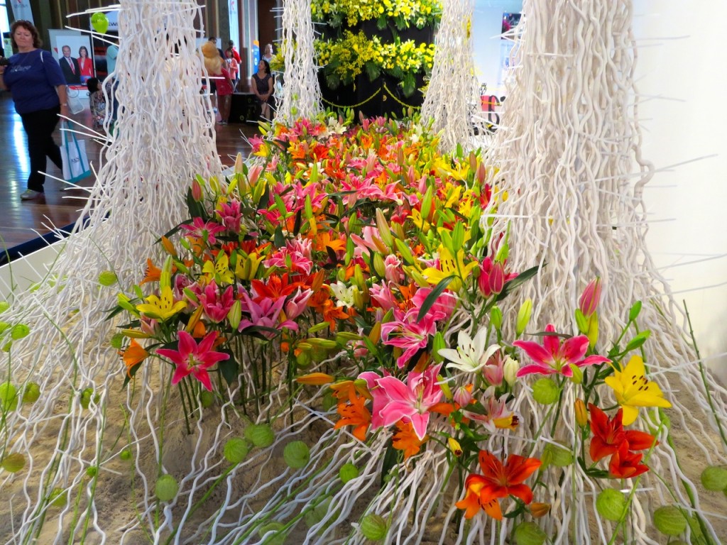 Exquisite blooms were on display to see and smell in the Hall of flowers