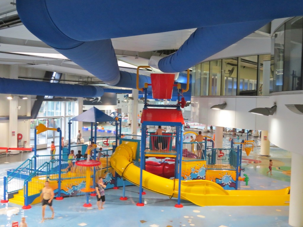 The splash play area at Watermarc