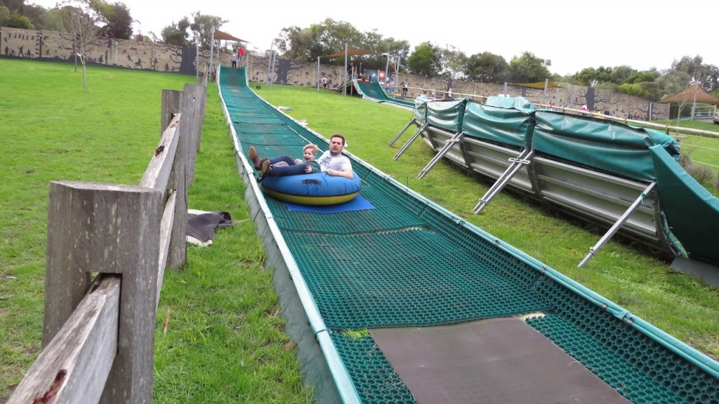 Tube Slides Enchanted Adventure Gardens.  Okay, this is not a photo of me but as I am the family photographer this will have to do.