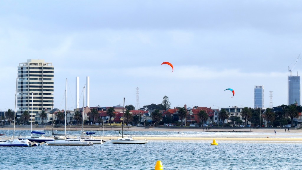 WInter activity on the Saint Kilda Foreshore