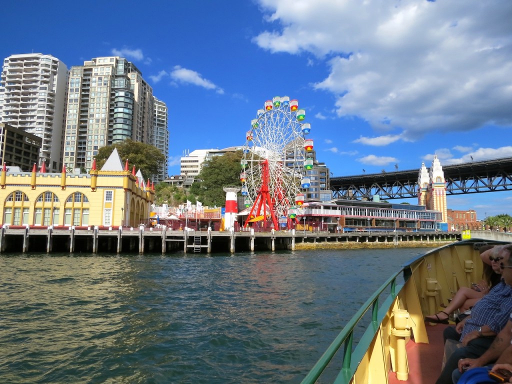Arriving at Luna Park by ferry