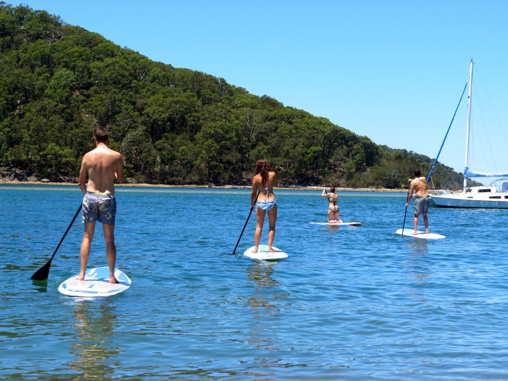 Stand up paddle boarders, Ettalong
