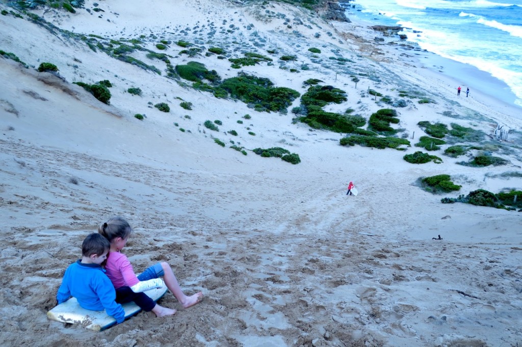 Sandboarding Blairgowrie Beach