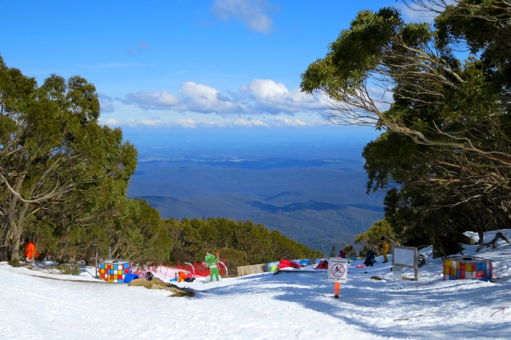 One of Mt Baw Baw Alpine Resort's snow play areas