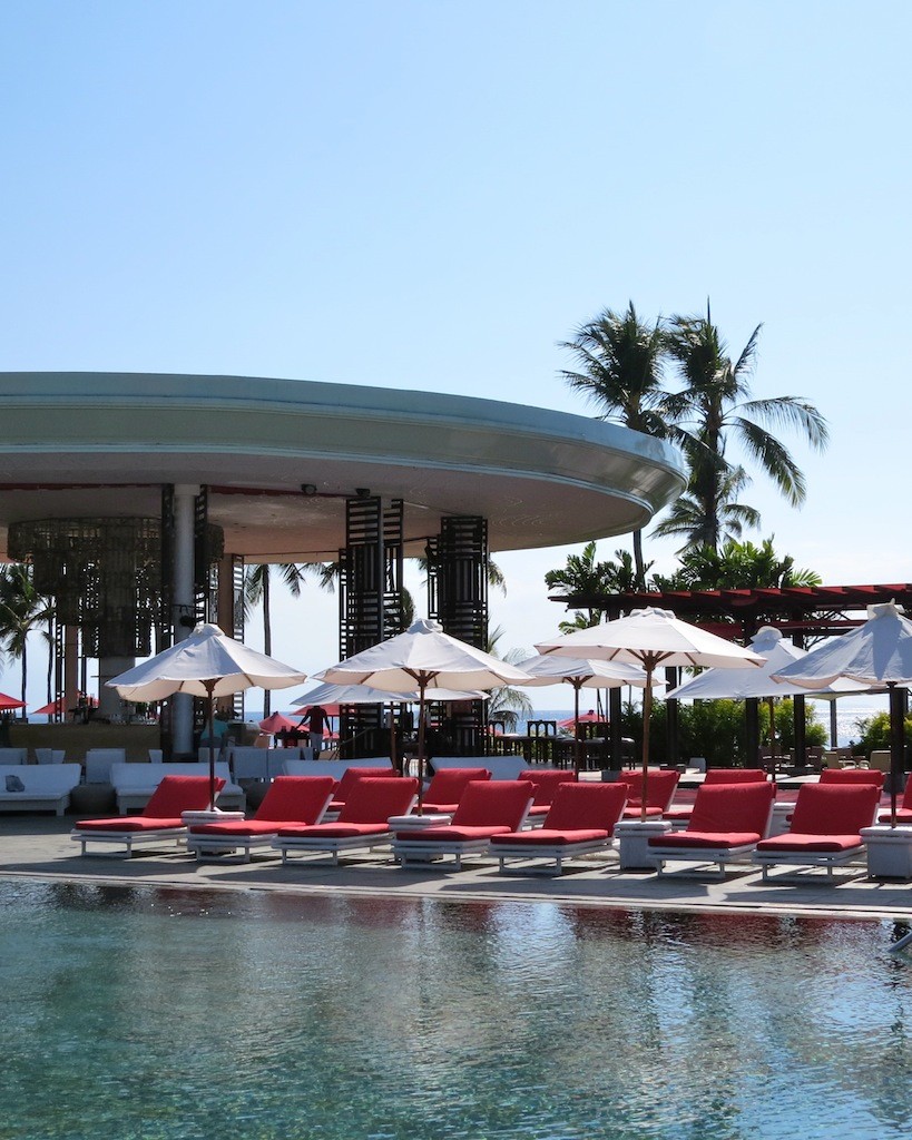 The main pool and bar at Club Med Bali