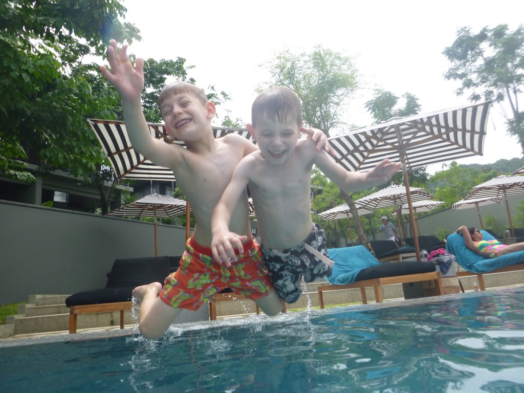 Long hours were spent playing in the amazing pools at the Pullman Phuket Arcadia Naithon Beach