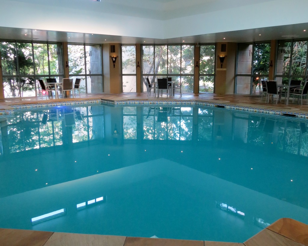 The indoor pool - perfect for rainy days