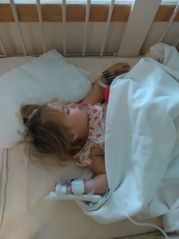 My little one in hospital in Hong Kong