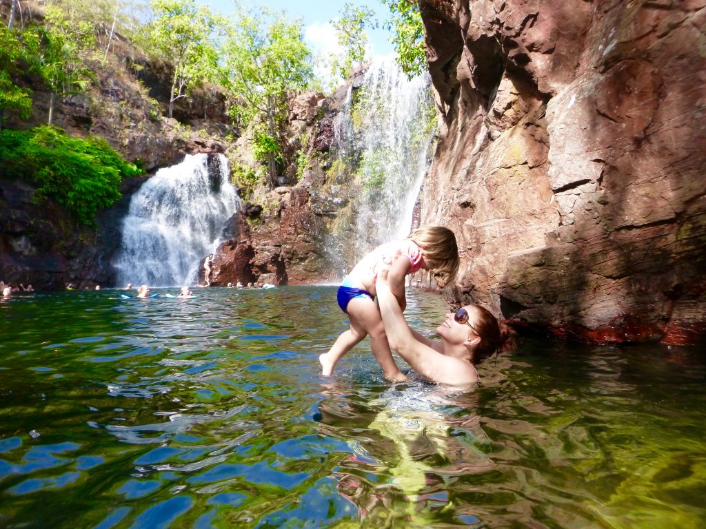 Swimming at Florence Falls, Litchfield National Park