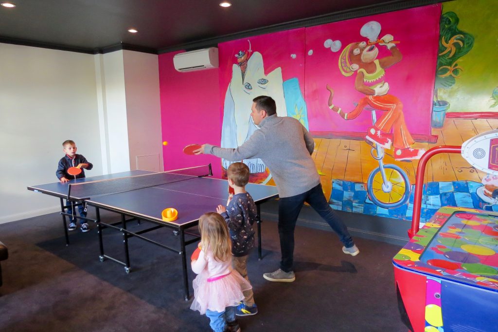 Games rooms and indoor playgrounds at the Fairmont Resort