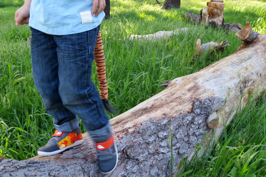 Comfy shoes are a must when travelling with my sensory kids. 